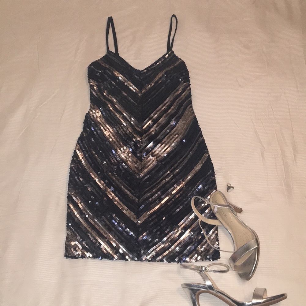 Bebe Sequin Dress